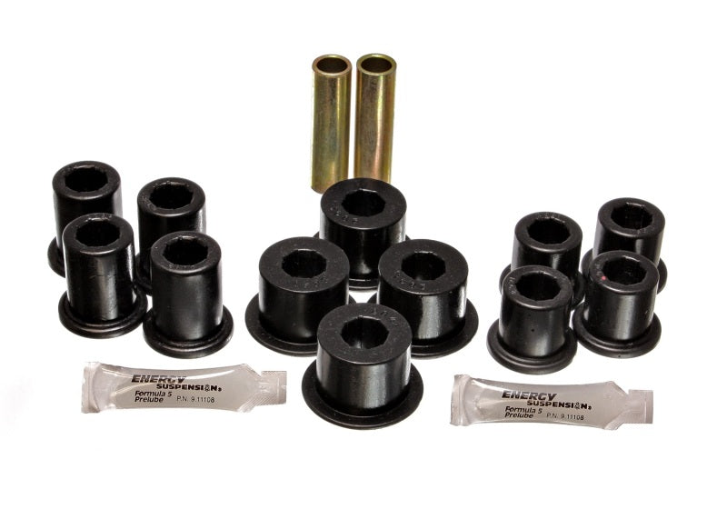 Energy Suspension 89-94 Toyota Pick Up 2WD (Exc T-100/Tundra) Black Rear Leaf Spring Bushing Set