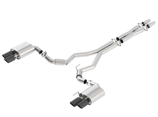 Borla 2018 Ford Mustang GT 3in S-Type Catback Exhaust w/ Black Chrome Tips