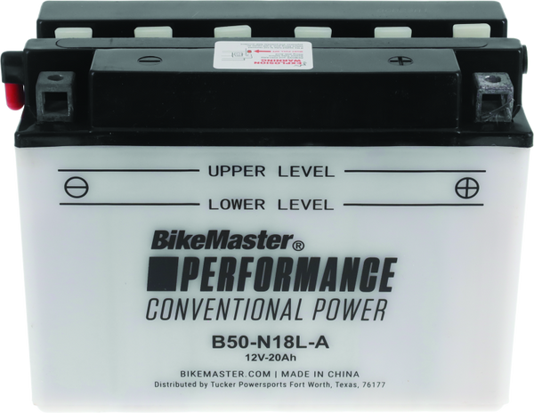 BikeMaster B50-N18L-A Motorcycle Battery (Honda Gold Wing / Kawasaki Vulcan)