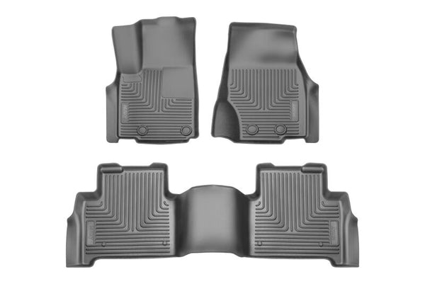 Husky Liners 2022 Jeep Grand Cherokee Weatherbeater Floor Mats - Front & 2nd Seat - Black