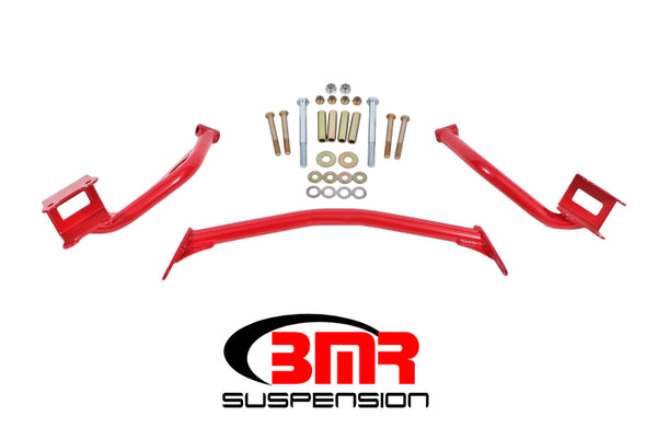 BMR Upper Torque Box Reinforcement Plates for 79-04 Fox Mustang - Red