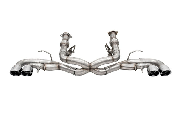 Corsa 2020-25 Corvette C8 3in Xtreme Cat-Back Exhaust 4.5in Pol Quad Tips - Deletes stock AFM Valve