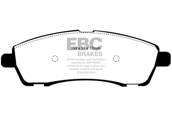EBC Yellowstuff Rear Brake Pads for 00-02 Ford Excursion 5.4 2WD