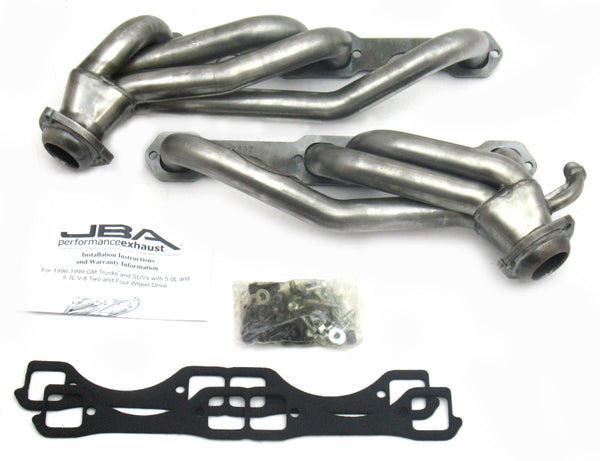 JBA 96-00 GM Truck 5.0L/5.7L SBC Without A.I.R. 1.5" Primary Raw 409SS Cat4Ward Header