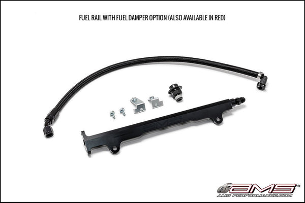 AMS Performance CNC-Machined Fuel Rail for 20082015 Mitsubishi Lancer Evolution X (EVO X) - Black