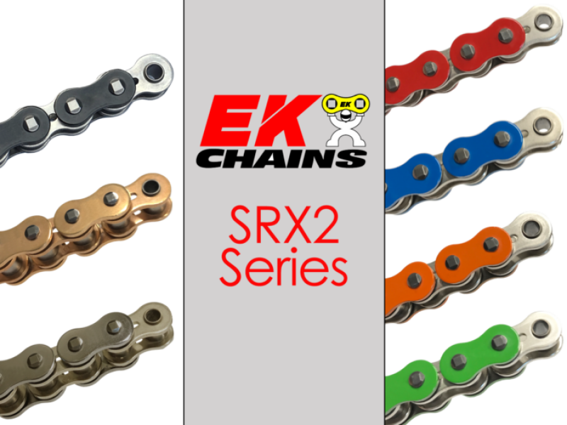 Vortex Racing EK 520 SRX2 Clip Master Semi Press 120 Links- Natural