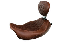 Load image into Gallery viewer, Mustang 97-07 Harley Rd King,06-07 Str Glide,00-05 Eagle Wide Tripper Solo Seat - Brown