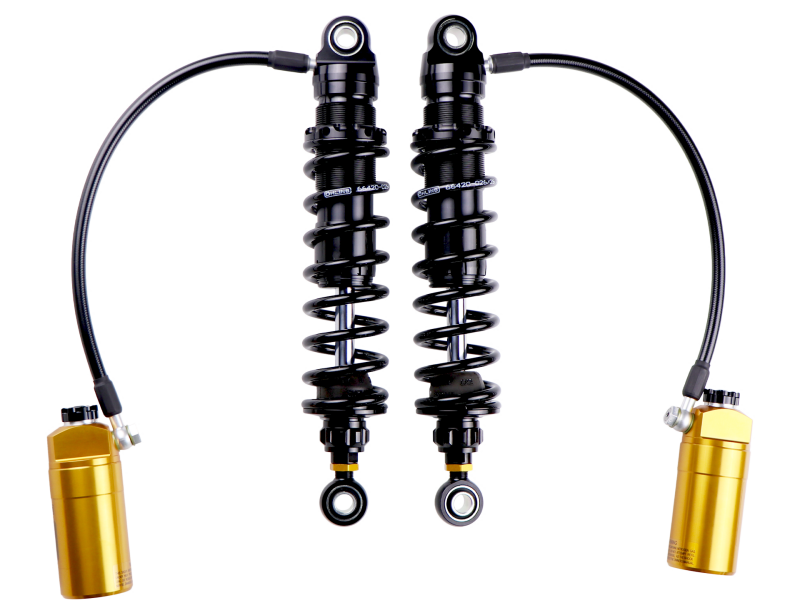 Ohlins Blackline Shocks - 14-24 Harley FL Touring STX 36 Twin Blackline 13in Stiffer Spring