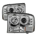 Spyder Ford F250 Super Duty 99-04 Projector Version 2 LED Halo LED Chrm PRO-YD-FF25099-1P-G2-C