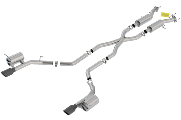 Borla Catback Exhaust for 18-20 Dodge Durango SRT 6.2L V8 - 2.75in ATAK with Black Chrome Tips