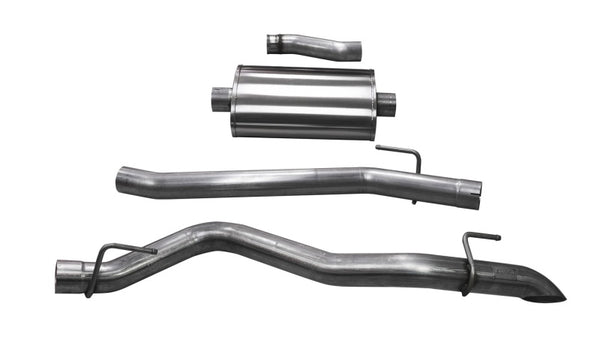 CORSA Performance Cat-Back Exhaust for 2020-2025 Jeep Gladiator JT - 3.0in Single Side Exit with Turn Down Tip