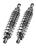 Bitubo WME0 Twinshocks Adjustable: Spring Preload, Rebound, Length 326mm, Chrome Spring