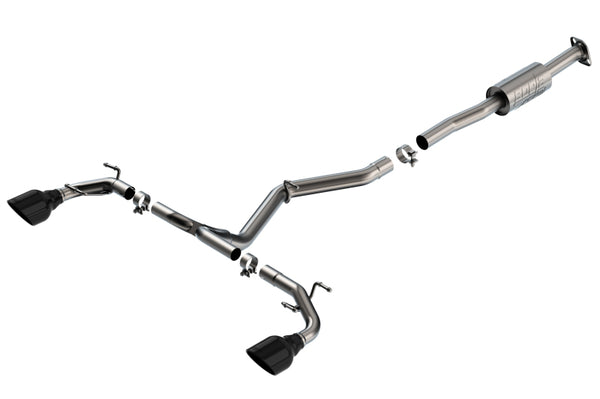 Borla Catback Exhaust for 22-23 Subaru BRZ/Toyota GR86 2.4L RWD - Black Chrome Tips