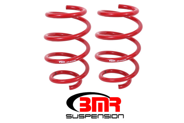 BMR Suspension Lowering Springs for 2015-2017 S550 Mustang - Front Handling Version - Red