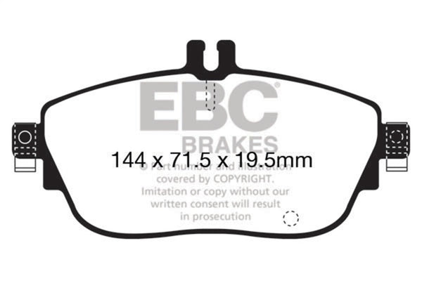 EBC Ultimax2 Front Brake Pads for 2013+ Mercedes-Benz CLA250 2.0 Turbo