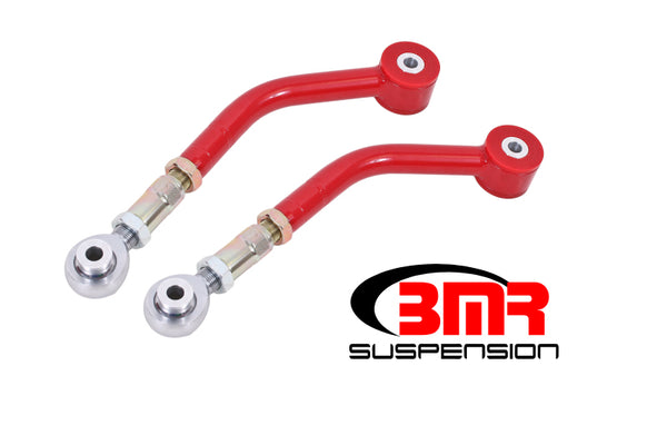 BMR Suspension Upper Control Arms for 2008-2017 Dodge Challenger - Adjustable Rod Ends (Red, Polyurethane)