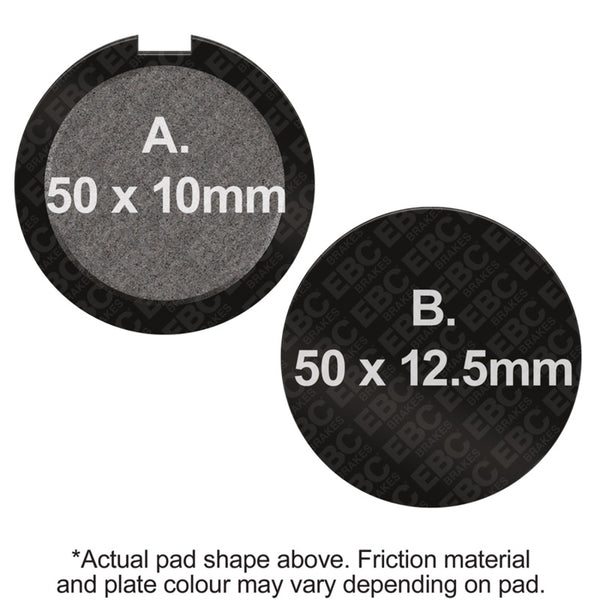 EBC 1973 Kawasaki H1 D 500 Front Left/Right FA-SFA-X Brake Pads