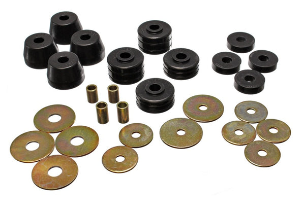 Energy Suspension D100-300 Body Mounts - 2&4WD - Black