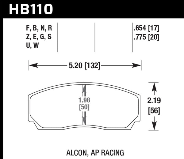 Hawk Performance CP3307/CP5040-5S4/(Essex) CP5200 SC250 Blue Race Brake Pads