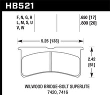 Load image into Gallery viewer, Hawk Wilwood BB SL 7420 DTC-30 Performance Race Pads