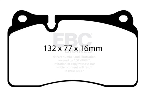 EBC Yellowstuff Front Brake Pads for 2011-2014 Audi TT RS 2.5 Turbo