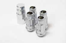 Load image into Gallery viewer, Wheel Mate 12x1.25 48mm Muteki SR48 Silver Open End Locking Lug Nut - Set of 4