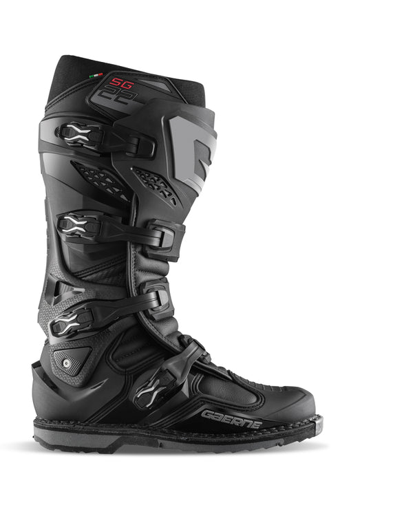 Gaerne SG22 Motorcycle Boots, Black, Size 12