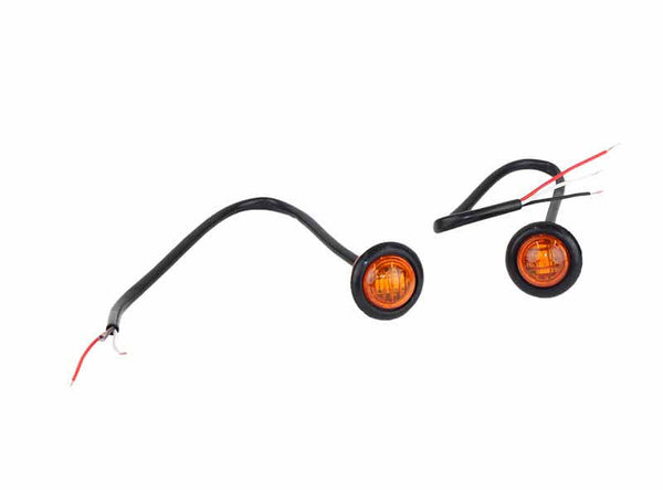 Fishbone Offroad Amber LED Turn & Marker Lights - 3/4 Inch Pair