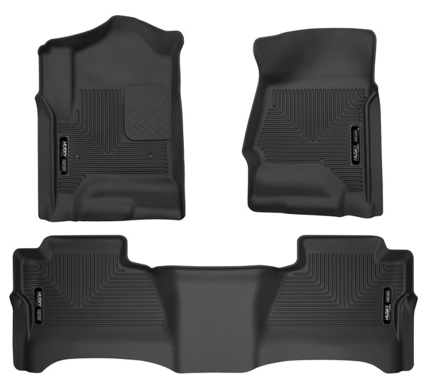 Husky Liners WeatherBeater Floor Liners for 2014 Chevrolet Silverado & GMC Sierra - Black
