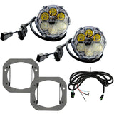 Nacho Lighting Jeep JL/JT Nacho SAE Only White Plug N Play Fog Light Kit (Bumper Kit)