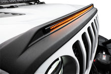 Load image into Gallery viewer, AVS 2018-2019 Jeep Wrangler (JL) Aeroskin Low Profile Hood Shield w/ Lights - Black