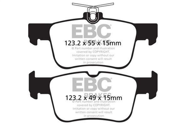 EBC Yellowstuff Rear Brake Pads for 2013+ Ford Fusion 1.6 Turbo