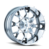 Mayhem 8015 Warrior 20x9 / 6x135 BP / 18mm Offset / 106mm Hub Chrome Wheel