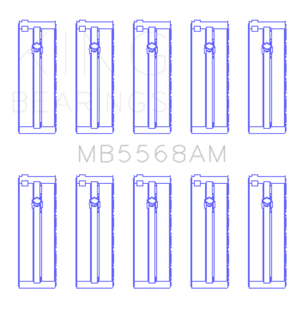 King Engine Bearings Honda D16A/Y/Z H22A4 F23A Crankshaft Main Bearing Set - Size STD