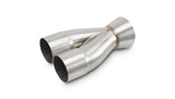 Vibrant 2-1 SS Merge Collectors (2-1/2in Inlet Slipover ID 3-1/2in Outlet OD) - Sold Individually