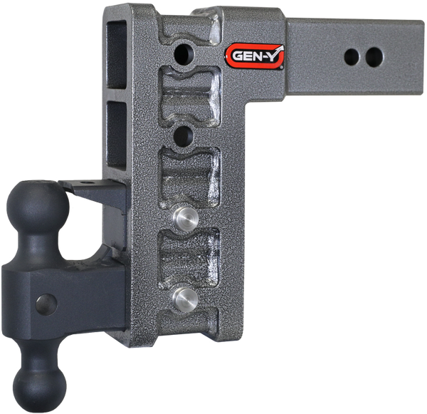 Gen-Y Mega Duty 3in Shank 9in Drop 3.5K TW 32K Hitch w/GH-0161 Dual-Ball/GH-0162 Pintle Lock