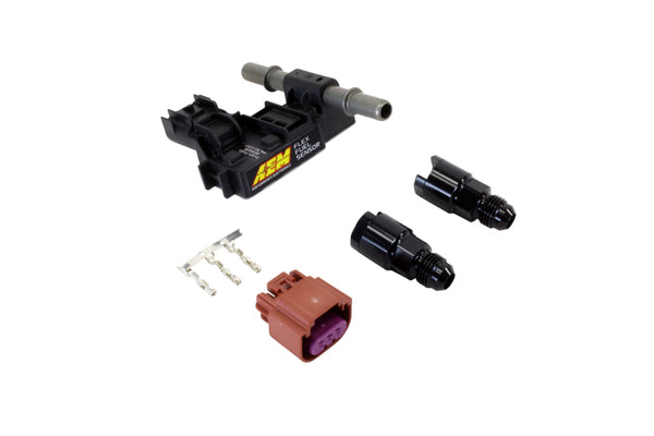 AEM Flex Fuel Ethanol Content Sensor Kit with -6AN Fittings (Gasoline & E85)