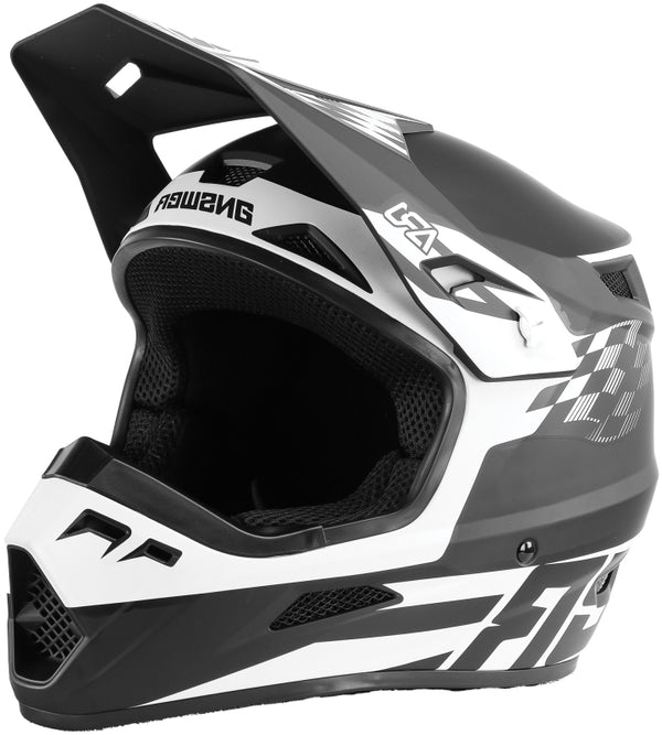 Answer AR1 Sweep Youth Motocross Helmet Black/White - Small