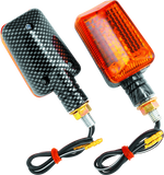 BikeMaster Universal Ministalk Marker Light - Carbon/Amber