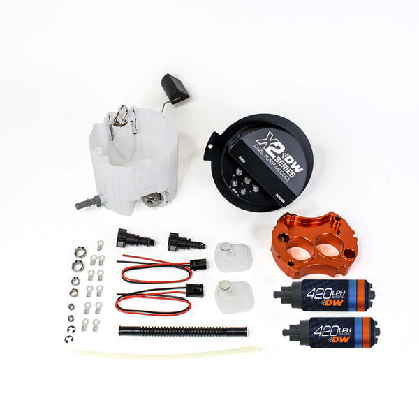 DeatschWerks X2 Series Fuel Pump Module with 2 DW420s for 2010-2015 Camaro LS 3.7 V6