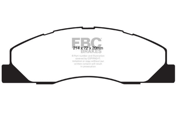 EBC Greenstuff Front Brake Pads for 2009-2011 Dodge Ram 2500 5.7L 2WD/4WD
