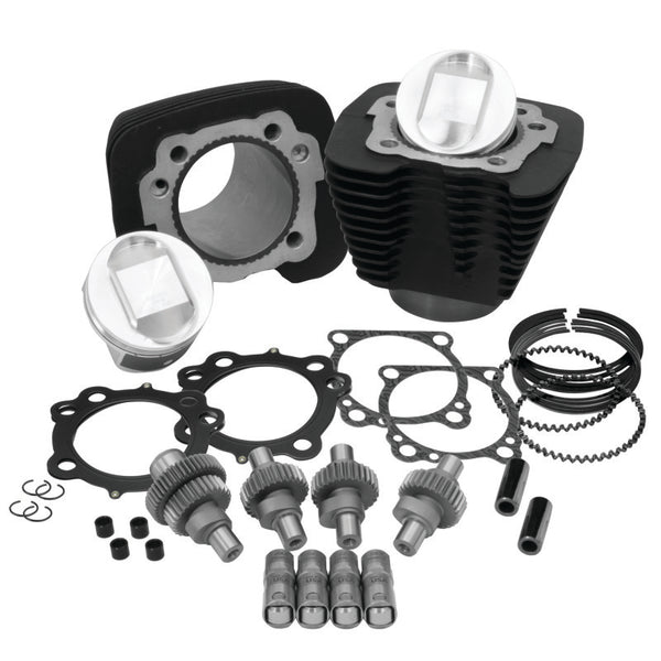 S&S Cycle 00-21 Sportster Models 1200cc to 1250cc Hooligan Kit - Wrinkle Black