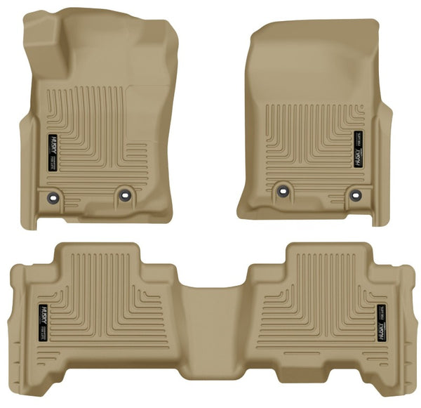 Husky Liners WeatherBeater Tan Floor Liners for 2013 Toyota 4Runner - Front & 2nd Seat