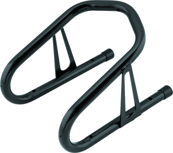 BikeMaster 6.5in Black Motorcycle Wheel Chock - 4-Point Mount