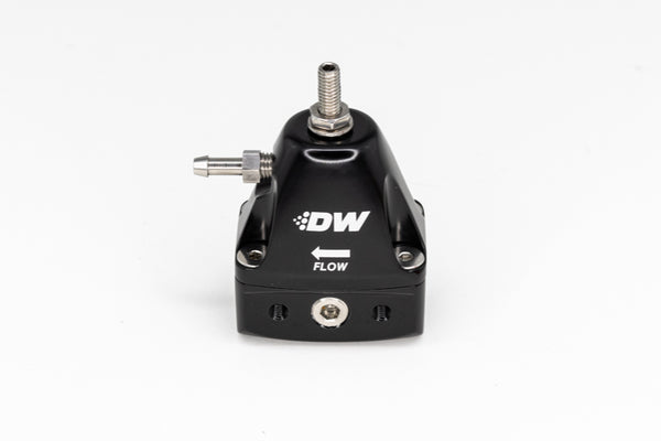 DeatschWerks DWR1000iL Adjustable In-Line Fuel Pressure Regulator - Black