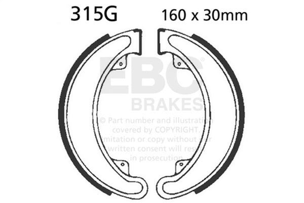 EBC 85-87 Honda ATC 250 ES Big Red Front Left Sintered HH Brake Pads