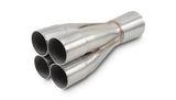 Vibrant 4-1 SS Merge Collectors (1-7/8in Inlet Slipover ID 2-1/2in Merge Outlet OD) Single Unit