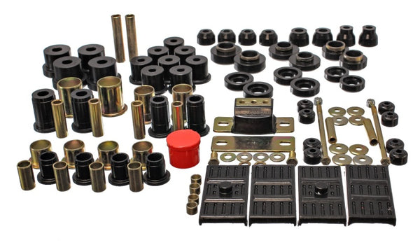 Energy Suspension Black Hyper-Flex Master Bushing Set for 67-69 Chevrolet Camaro (with Mono Leaf Springs)