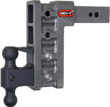 Gen-Y Mega Duty 2.5in Shank 9in Drop 3.5K TW 32K Hitch w/GH-0161 Dual-Ball/Pintle Lock