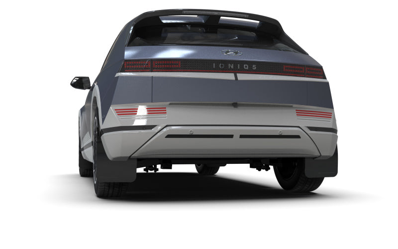 Rally Armor 22-24 Hyundai Ioniq 5 Black Mud Flap w/Silver Logo